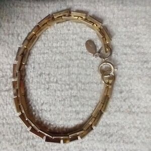 Goldtone large link bracelet park lane
